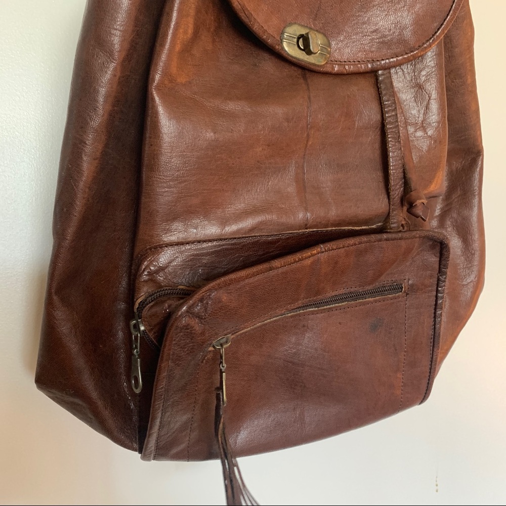 Leather Backpack - Picture 3 of 10